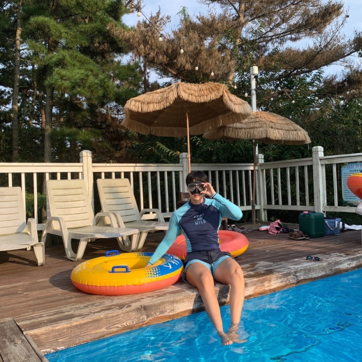  태안 펜션 해루질 갯벌체험 가능한 더모스트 수영장 숙소