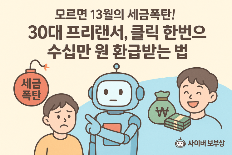  [지식+] 30대 프리랜서, 세금 신고 쉽게 끝내는 방법