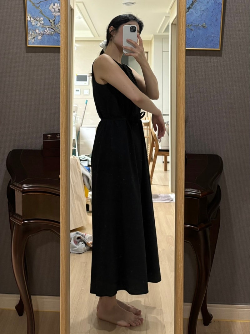 시에SIE 델린 텍스쳐드 맥시 드레스 후기(임부복 같지 않은 임부복으로도 추천)