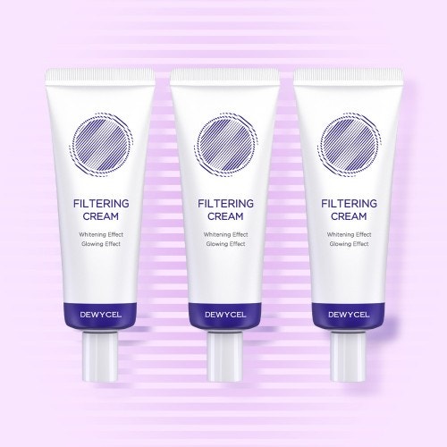 필터 걸었니? 듀이셀 필터링크림 2+1, SPF 50+로 톤업+자차 완벽 해결! 찐 후기