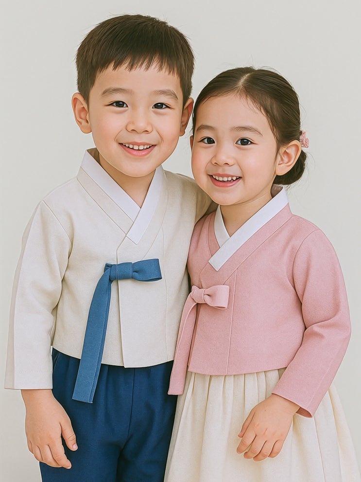  추석맞이 우리 아이 한복 프로필 사진, 원주사진관 포토라임에서 따듯하게 담았어요.