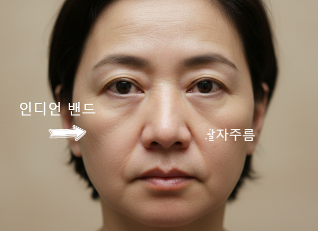  나이 들어 보이는 주범, 인디언 밴드! 복합적인 원인과 비수술 개선 솔루션