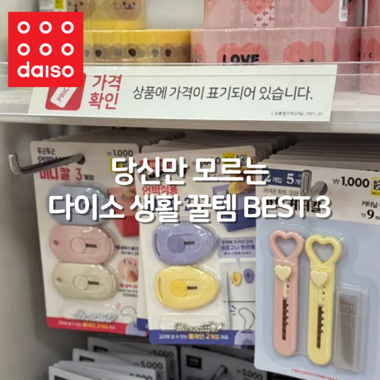  안 써본 사람은 있어도 한 번만 쓴 사람은 없다, 다이소 꿀템 3가지