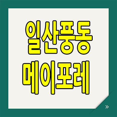  일산 메이포레 이편한세상 풍동 미분양아파트 특별분양 계약조건