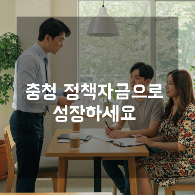  복잡한 정책자금? 충청정책자금의 핵심만 짚어드립니다