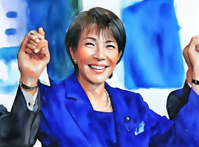 자민당 <b>첫 여성</b> 총재 당선 <b>다카이치</b> 사나에, <b>첫 여성 총리</b> 유력