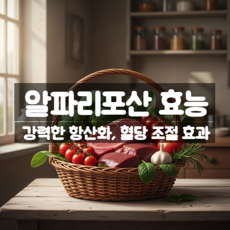  알파리포산 효능 부작용 복용법 – 600mg 으로 챙기는 당뇨 혈당 조절