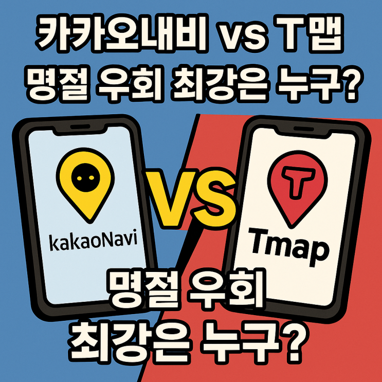 카카오내비 vs T맵, 명절 우회 최강은 누구?