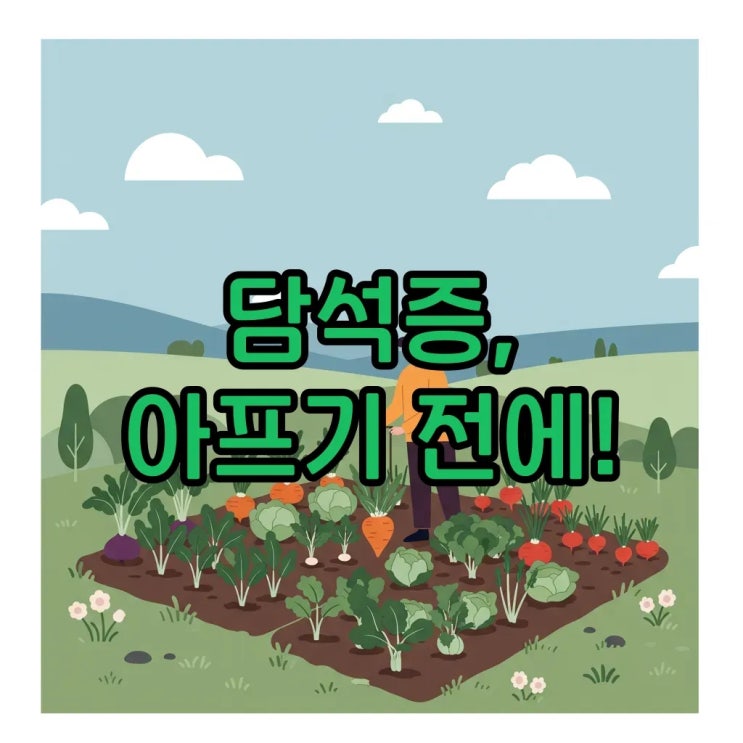 담석증 증상과 관리법: 식단 및 생활습관 가이드