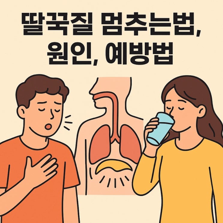  딸꾹질 멈추는법, 원인, 예방법