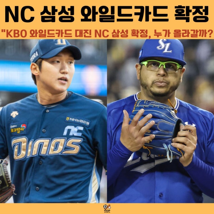 <b>와일드카드 결정전</b> <b>삼성</b> <b>NC</b> 확정 누가 올라갈까?