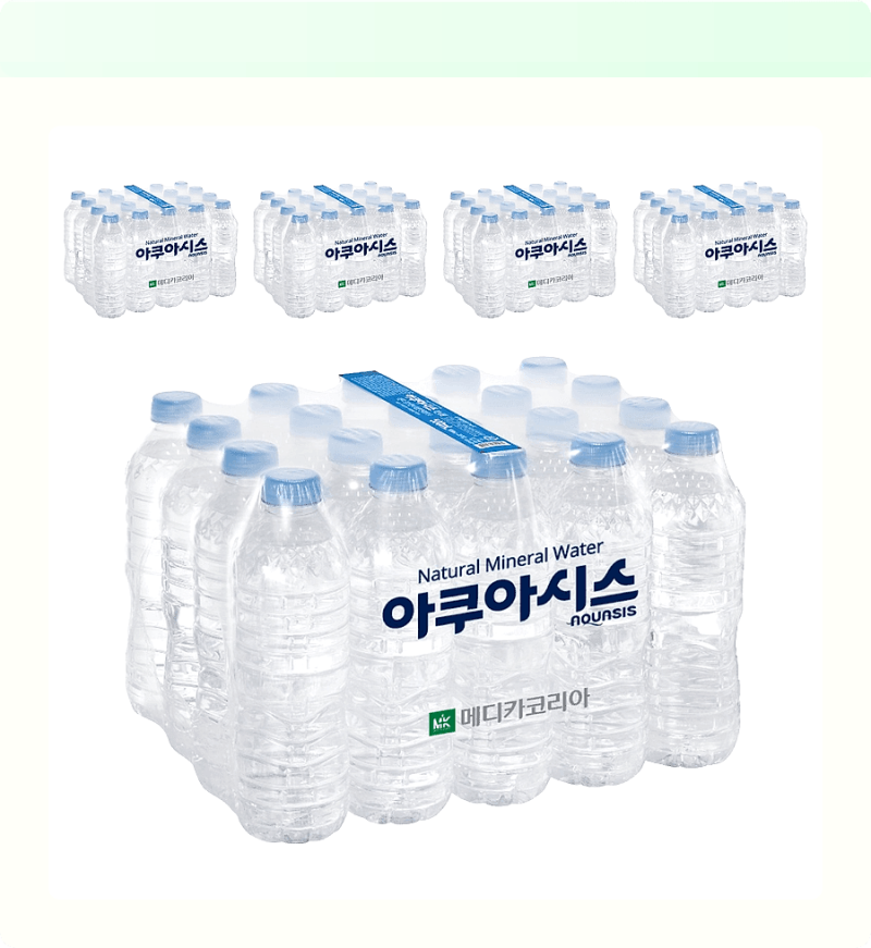 라벨 실종?! 아쿠아시스 무라벨 생수 100개 쟁여두면 생기는 일!