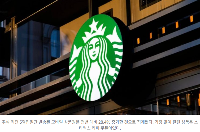  추석 선물, 이제는 ‘스타벅스 쿠폰’ 시대?  모바일로 오가는 명절 풍경