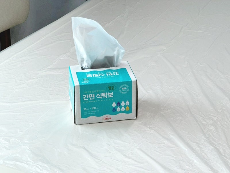 비닐식탁보 위생적인 일회용 뽑아쓰는 식탁보 사용후기