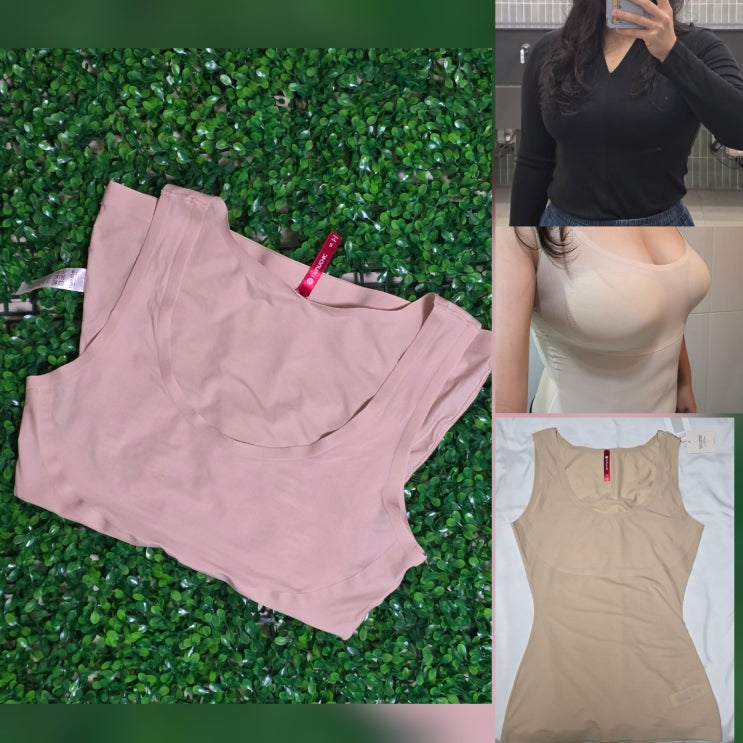  여성 뱃살 보정속옷 추천 얇고 편안한 착용감 누누시크 탱크탑