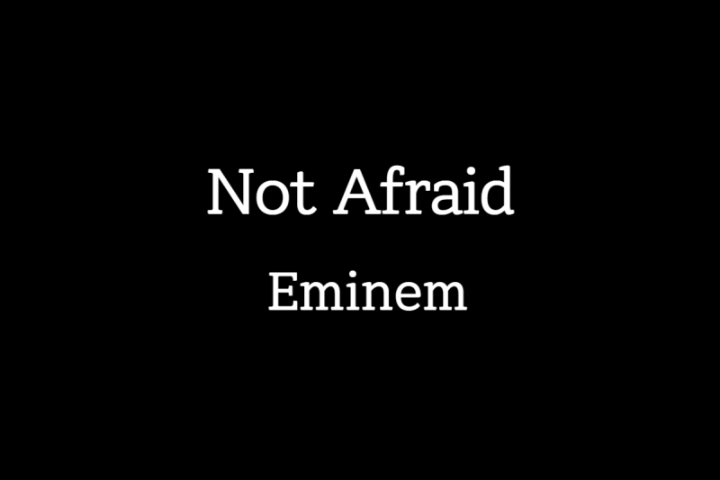 Not Afraid - Eminem 가사해석 | 두려움을 넘어