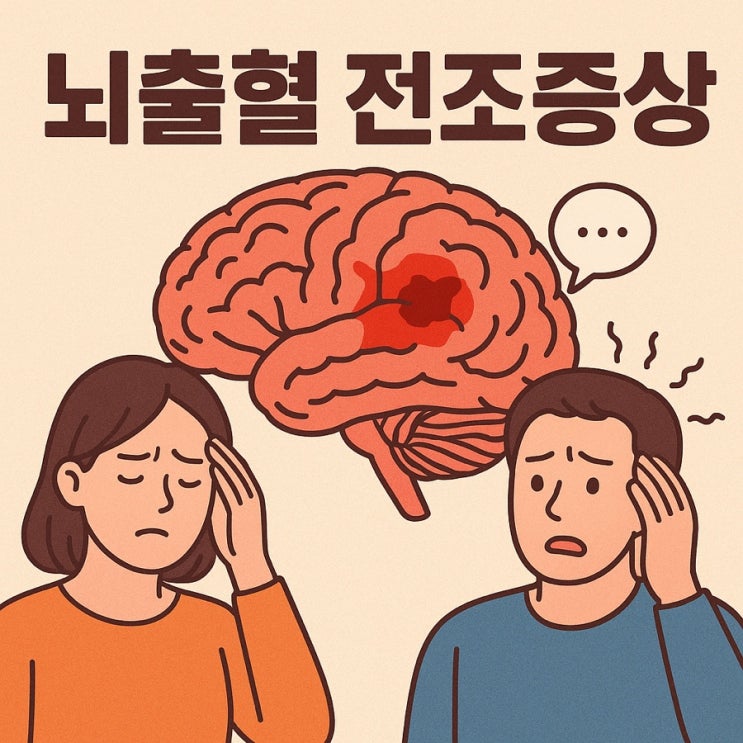  뇌출혈 전조증상 총정리｜두통·어지럼증·마비 신호 꼭 확인하세요