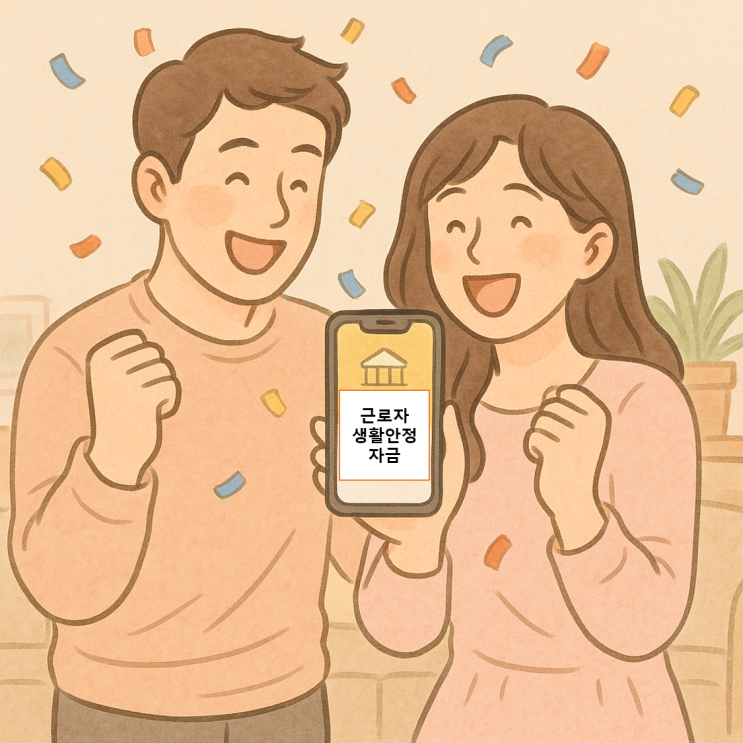  정부지원, 연금리 1.5%(근로복지공단 근로자생활안정자금융자사업)