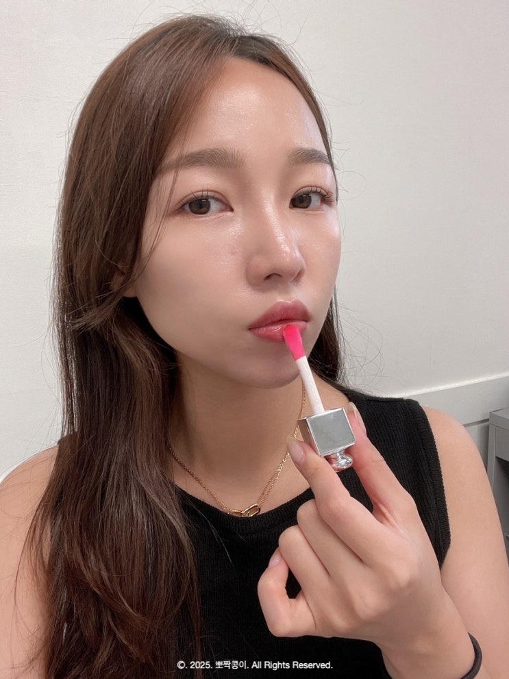  웜톤 물먹립 오일, 디올 립 글로우 오일 색상 004 코랄 !