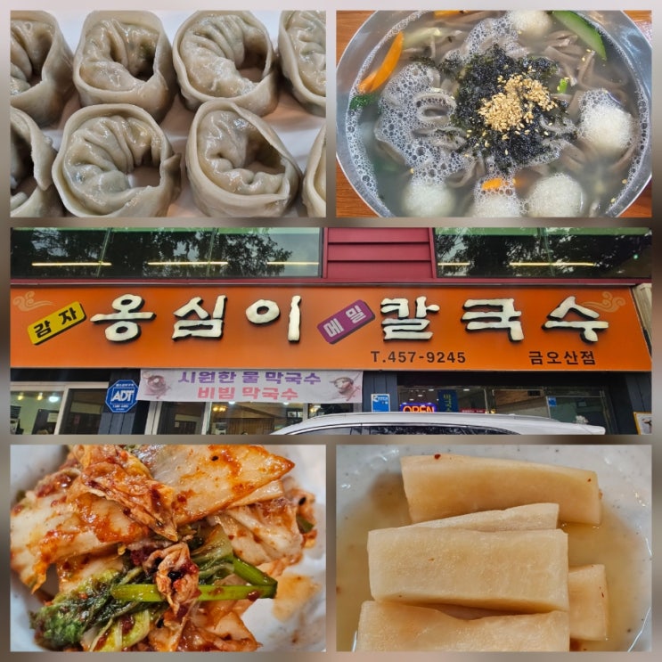  구미 금오산 금오랜드 티니핑랜드 맛집 가성비 좋고 어린이메뉴가 있는 옹심이칼국수