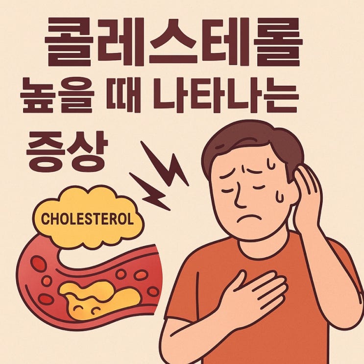  콜레스테롤 높을 때 나타나는 증상 총정리 | 혈관 속 위험 신호 미리 알아두세요