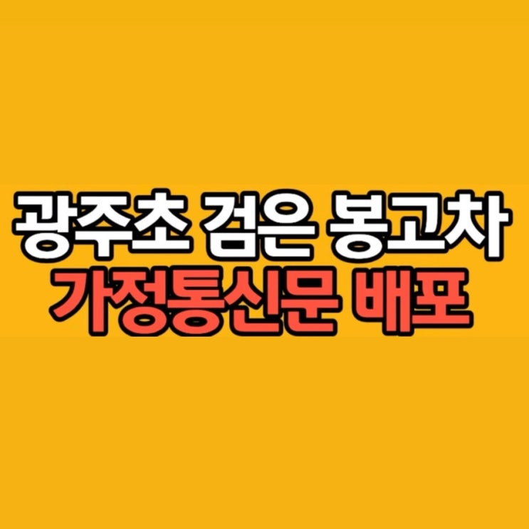  광주초등학교 초등생, 검은 봉고차 납치시도