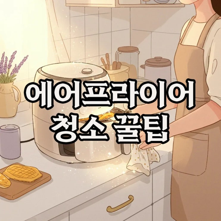  에어프라이어 기름때 청소 꿀팁: 주기적인 관리 방법