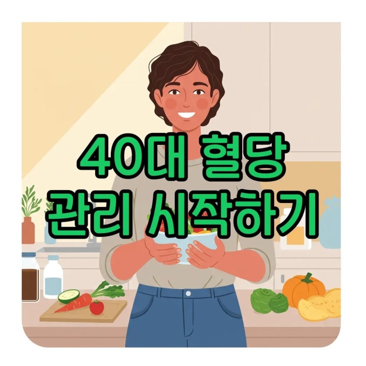  40대 혈당스파이크 잡는 건강한 아침 식습관 루틴 만들기