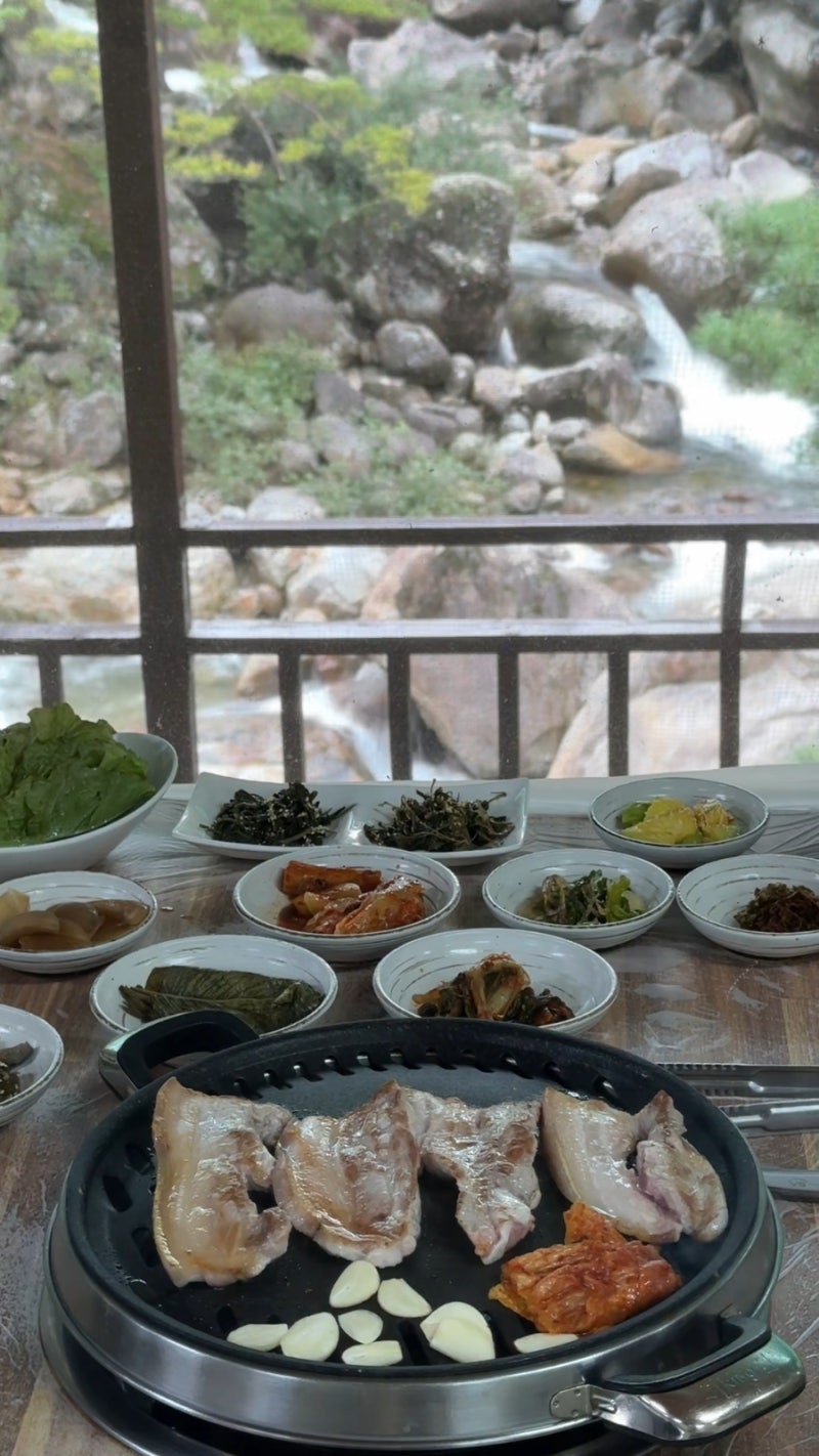 칠선산장에서 지리산 흑돼지 먹고 서암정사 방문까지!