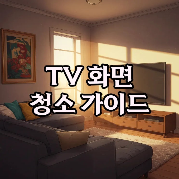  TV 화면 안전하게 청소하는 꿀팁! 스크래치 없이 깨끗하게 TV관리해요