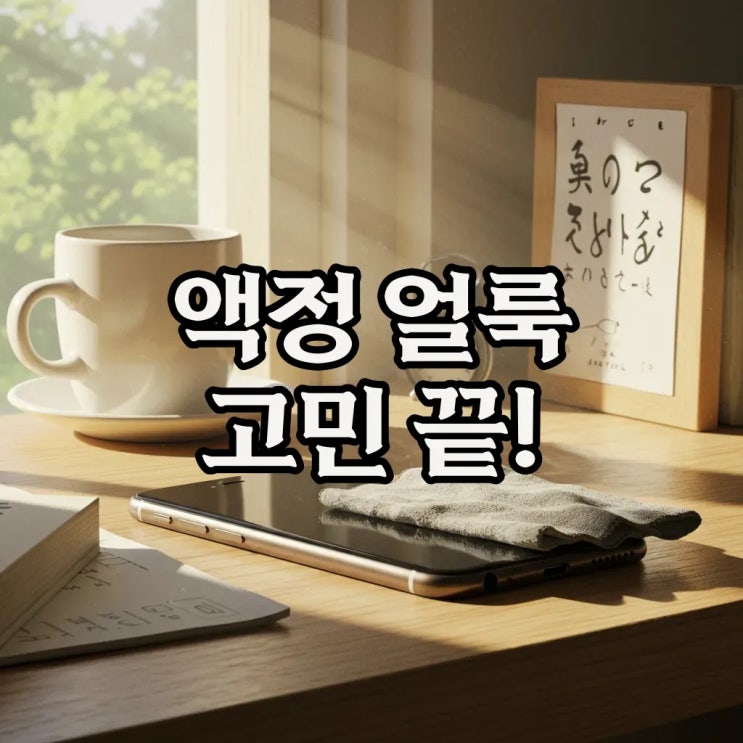  스마트폰 액정 얼룩 없이 닦는 법: 액정닦는법 팁으로 깨끗한 화면 유지해요!