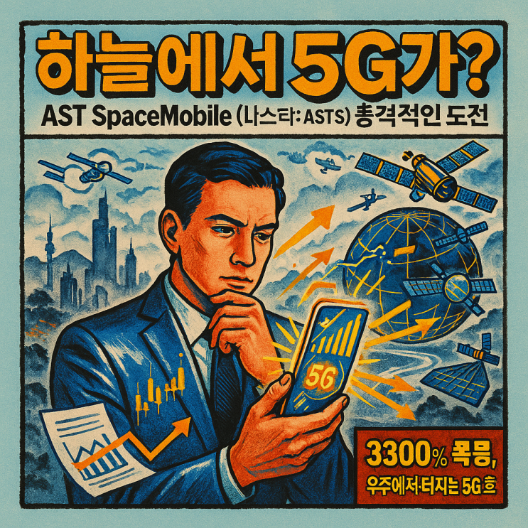  AST 스페이스모바일 주가 (ASTS 주식) 3300% 폭등! 우주 통신 혁명?