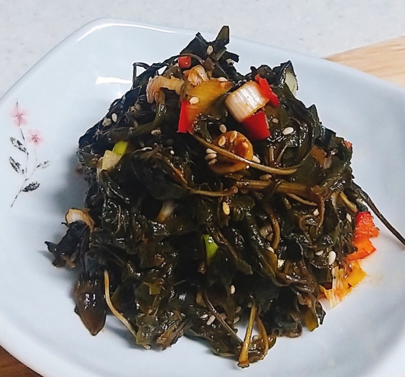 마른 고춧잎나물 무침