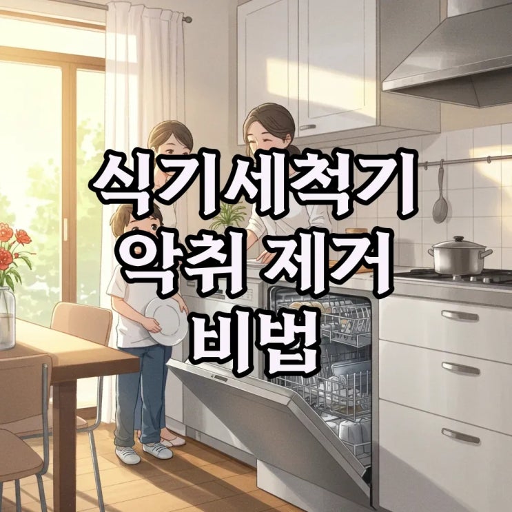  식기세척기 청소와 악취 제거 노하우: 물비린내 필터청소로 상쾌하게!