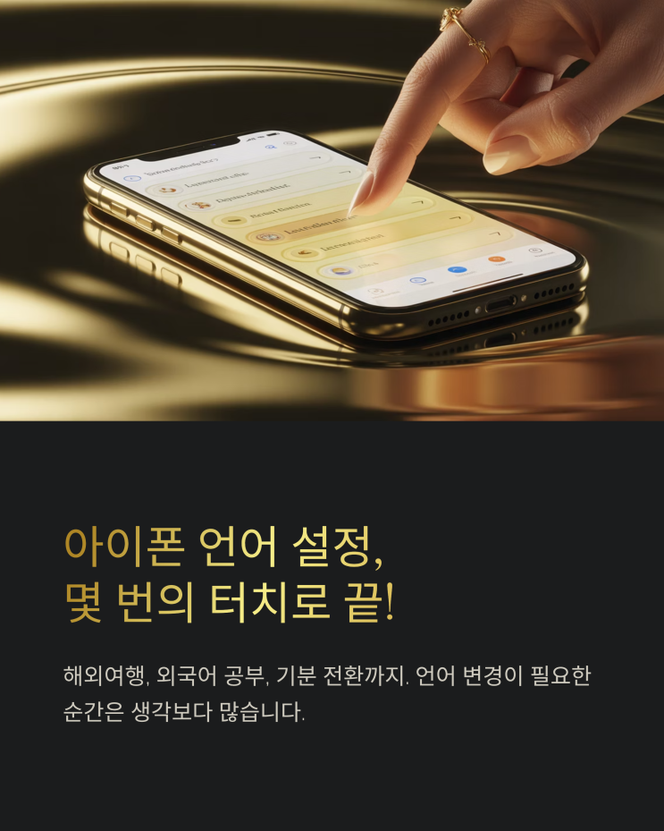  아이폰 언어 설정 변경: 초보자를 위한 완벽 가이드