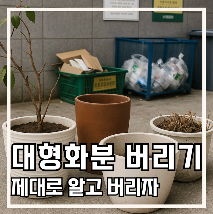 대형 화분 버리는법, 분리배출부터 신고까지 헷갈리지 않게 정리
