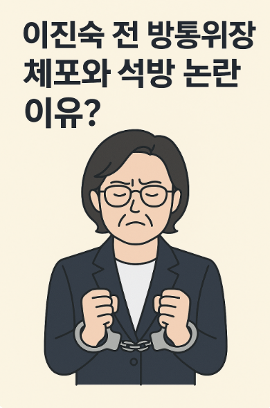 <b>이진숙</b> 전 방통위원장 체포와 <b>석방</b> 논란 이유? 절차적 문제?