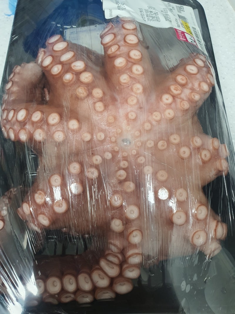이마트 데친 문어로 초간단 숙회 만들기 | 문어숙회 썰기 & 손질법