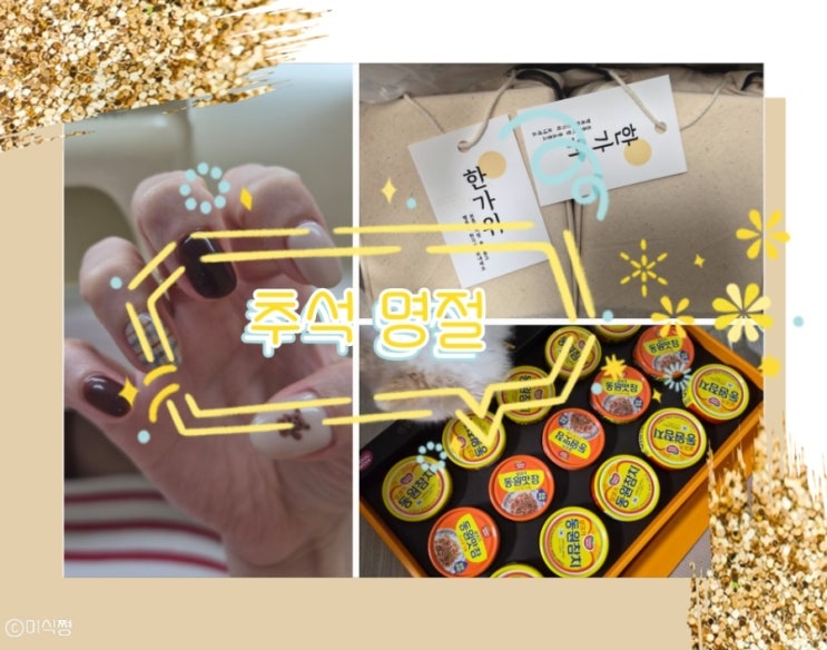  명절 보내기 _ 김제동과어깨동무 에서 주신 나만없어 추석선물 (feat.동원참치) 그리고 가을 네일