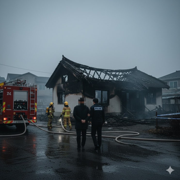 [화재속보] 10월 4일 '만취 상태' 평택 단독주택 방화범 현행범 체포! "신변 비관" 방화죄 처벌은? #평택방화사건