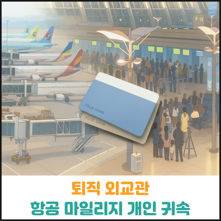  퇴직 외교관 항공 마일리지 개인 귀속