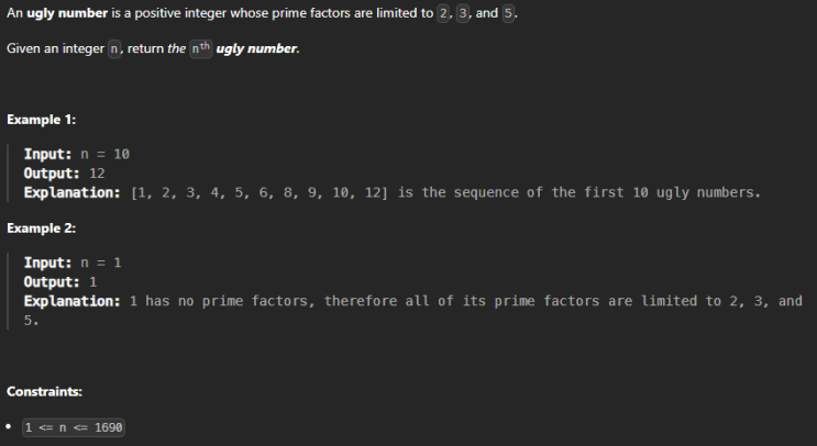  JAVA_LeetCode 264_Ugly Number II