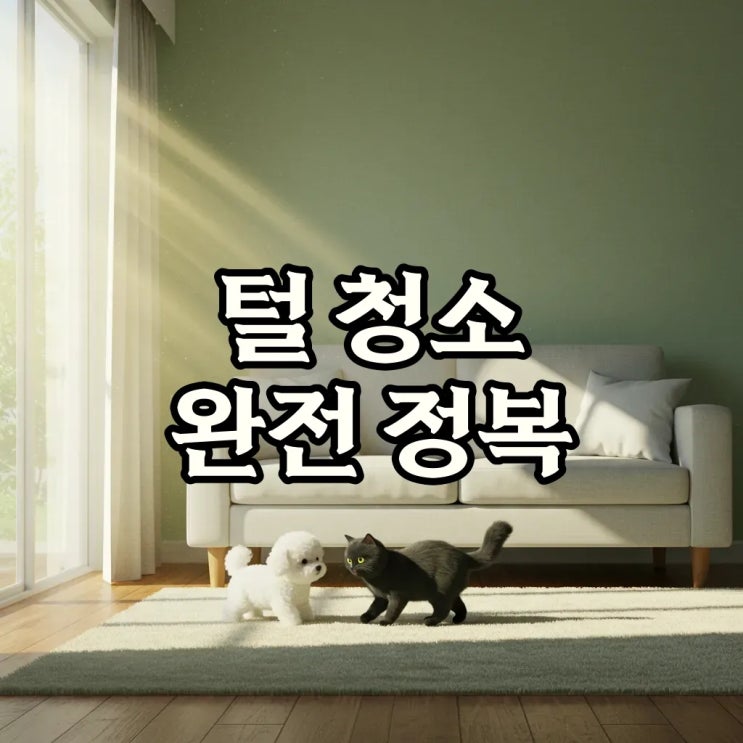  애완동물 털 쉽게 청소하는 방법: 쾌적한 환경에서 털 고민까지 한 번에 해결해요!