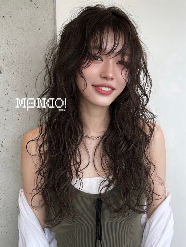  가을에 어울리는 긴머리 굵은 히피펌 손질 쉬운 힙한 헤어 | 강남미용실 몬도서울