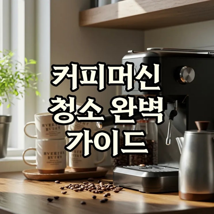  맛있는 커피의 비결! 커피머신 청소 주기와 관리 방법으로 위생과 수명 동시에 잡아요