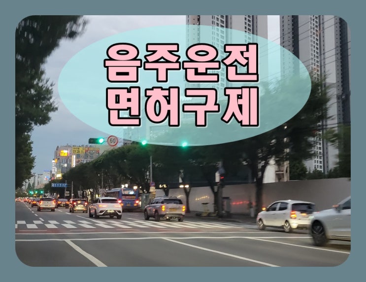  대전음주운전 면허구제 절차 이해하기
