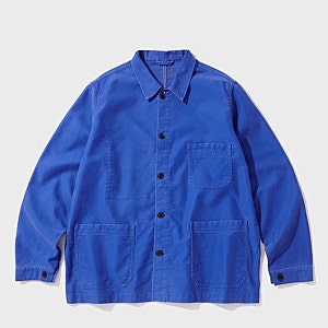 [리뷰] 아웃스탠딩 [MUT lab] MOLESKIN FRENCH WORK JACKET_WASHED BLUE 프렌치 워크 자켓 구매후기