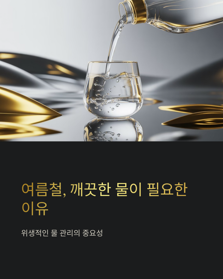  무전원 정수기, 디디오랩 풀케어 선택한 이유: 위생적인 물 습관 만들기