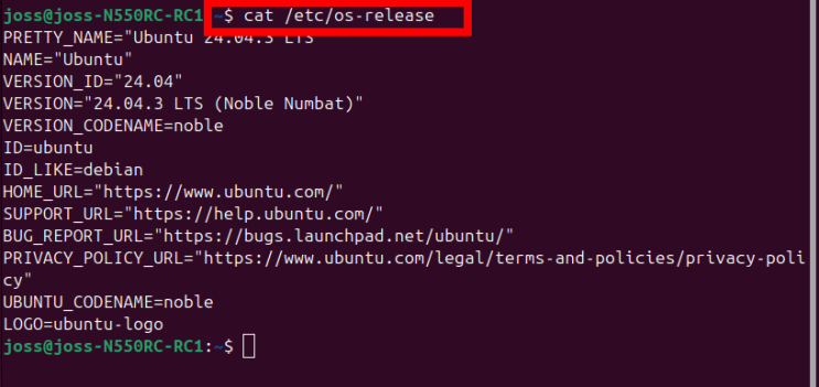  Ubuntu linux version 우분투 리눅스 버전 확인 방법