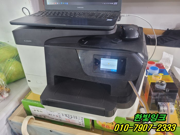  인천 계양구 프린터수리 작전동 삼성 SL-J3560FW 무한잉크 카트리지 에어유입 출장 점검 서비스